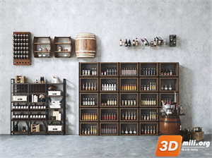 Wine cabinet Skp Files
